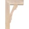 Ekena Millwork Olympic Block Smooth Bracket w/ Offset Brace, Douglas Fir, 5 1/2"W x 14"D x 22"H BKT0604X14X22OLY05SDF - alternate 3